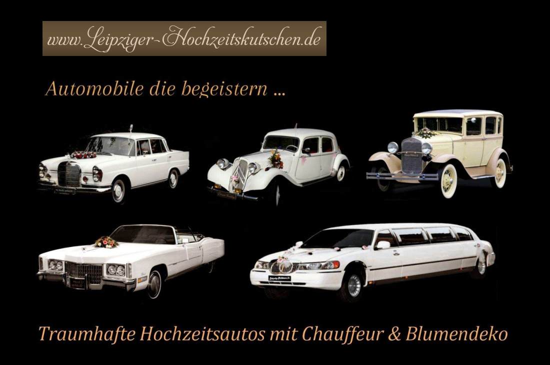 Heiraten in Wurzen - Auswahl Hochzeitsautos