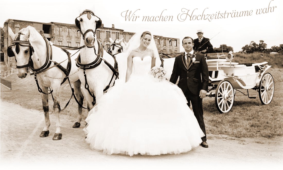 Hochzeitskutsche in Grosspoesna bei Leipzig mieten