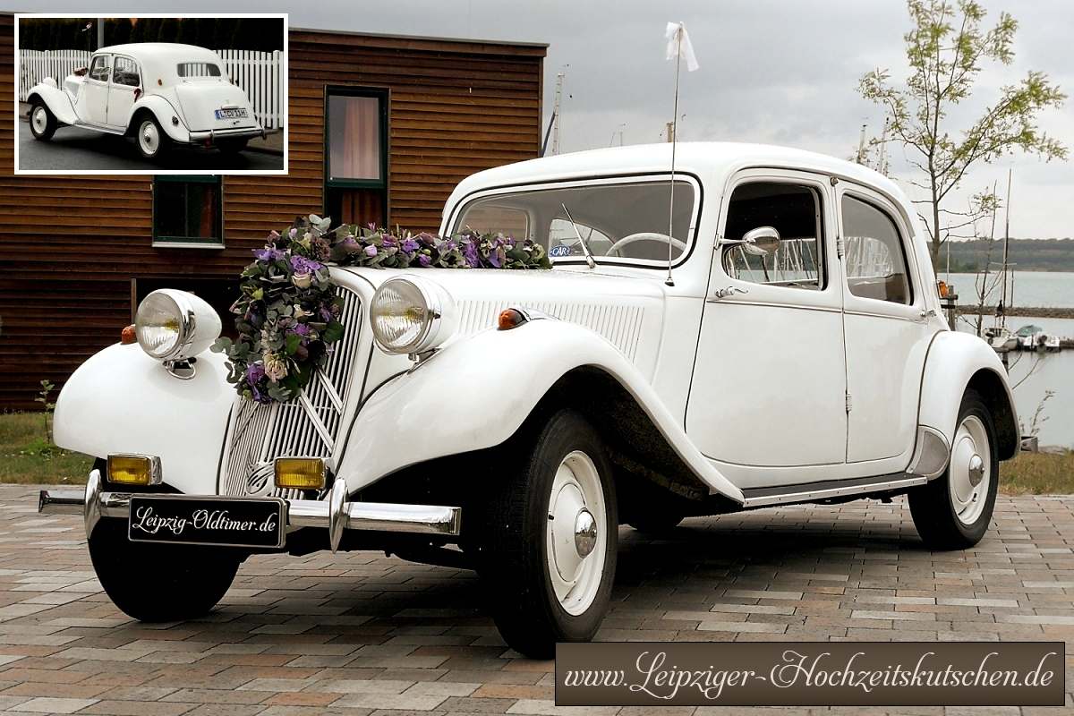 Citroen 11CV Hochzeitsoldtimer mieten