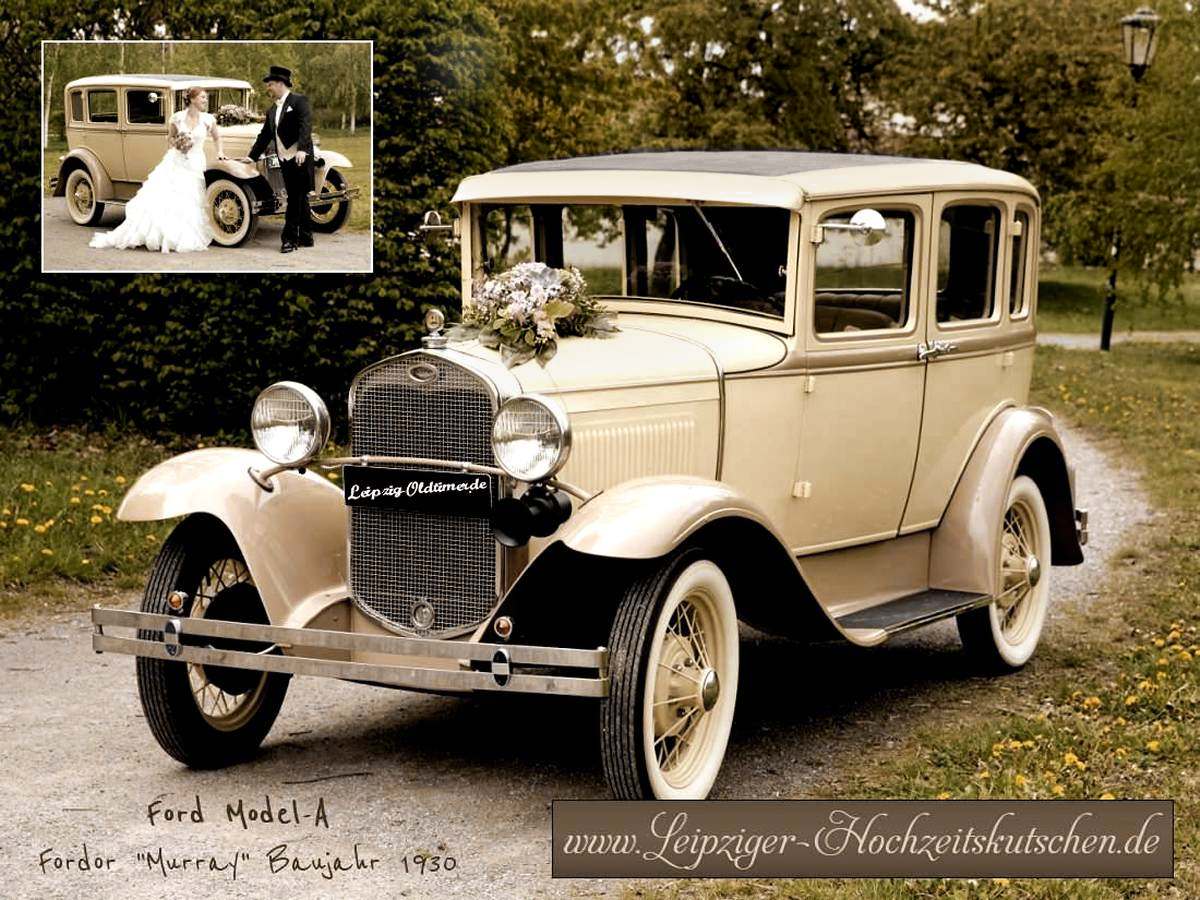 Ford Model-A Oldtimer als Hochzeitsauto in Leipzig und ganz Sachsen mieten