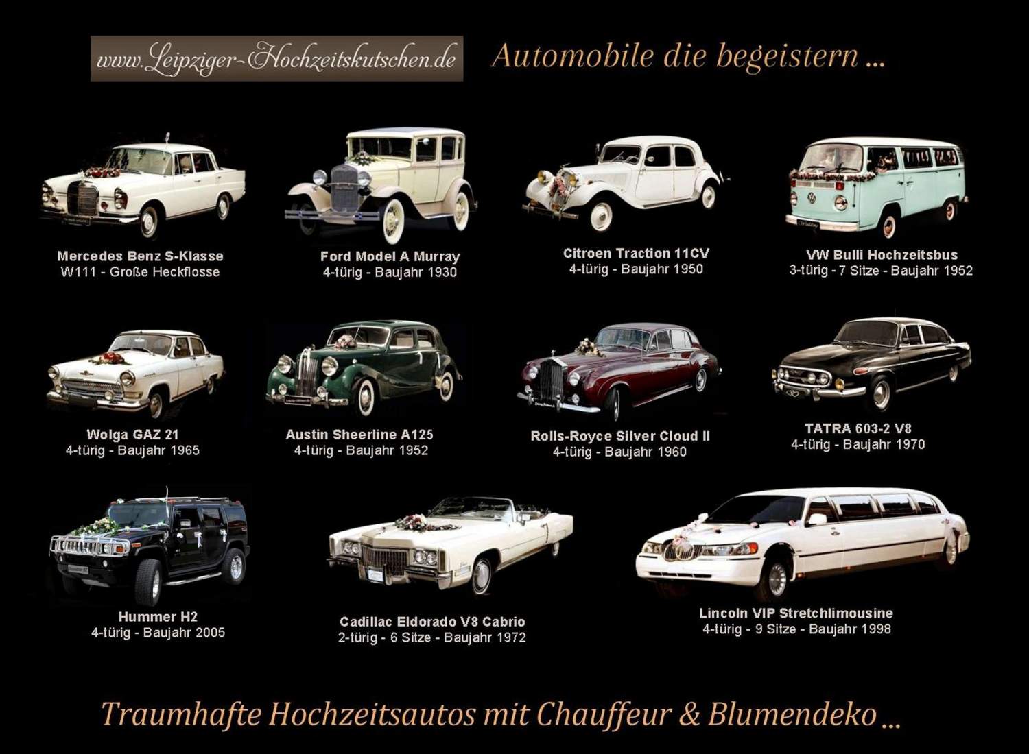 Bild: Oldtimer Hochzeitfahrzeuge Leipzig  mieten