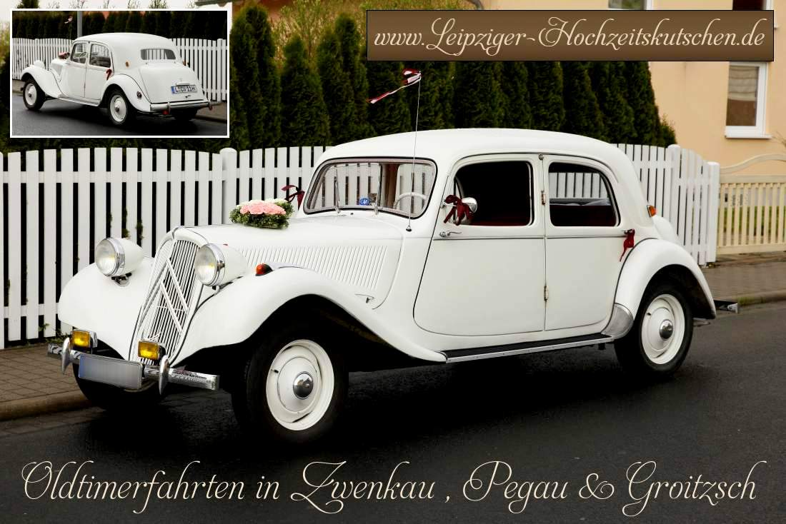 Oldtimerfahrt zur Hochzeit in Pegau