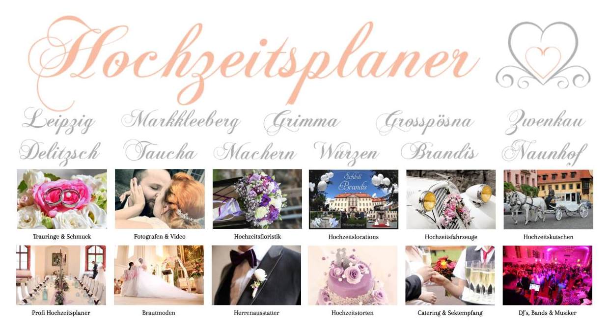 Alles fr das perfekte Hochzeitsfest (Hochzeitsplaner - Hochzeitslokations - Dienstleister)