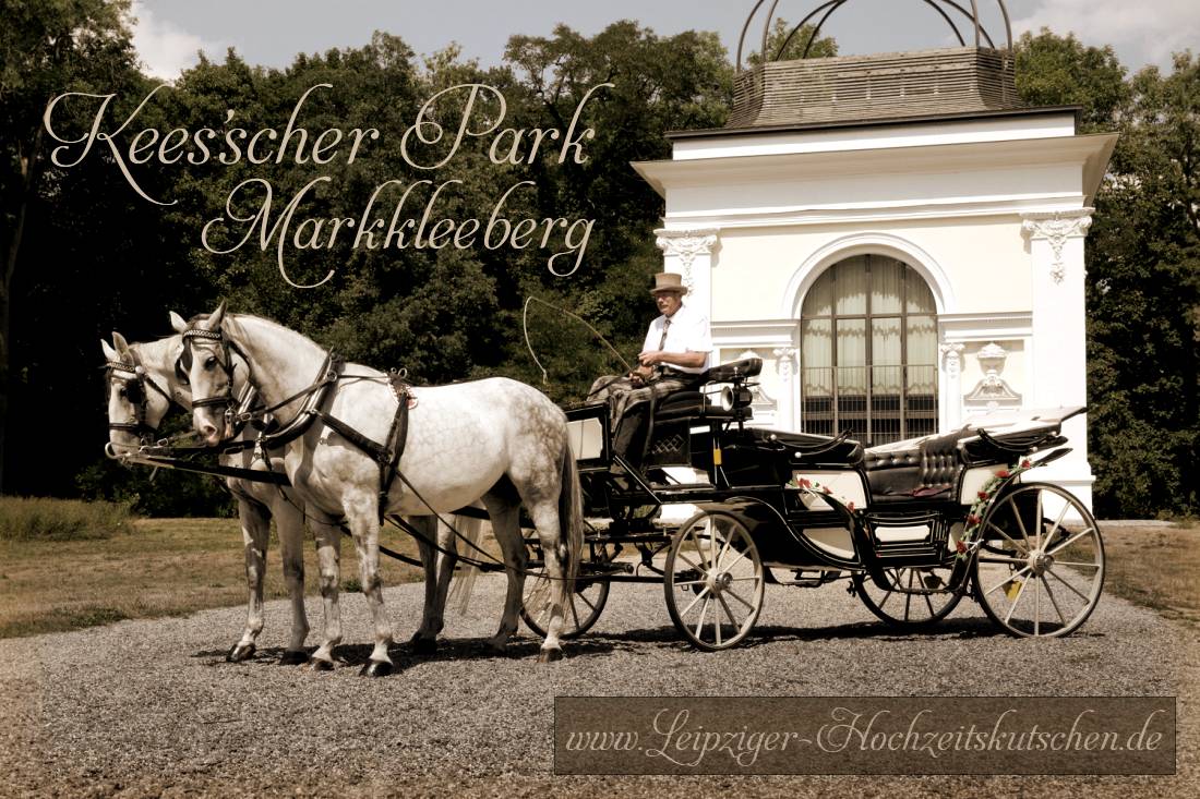 Kutschenvermietung Markkleeberg - Fahrt durch den historischen Kees'scher Park 